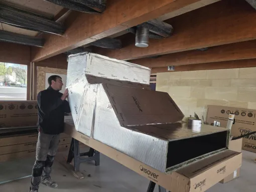 Formation dédiée à la réalisation de réseaux aérauliques en panneaux CLIMAVER à Crest, Crest, Valdrôme Chauffage & Valdrôme Climatisation